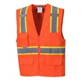 thumbnail image 1 of Portwest US372 Jackson Contrast Hi-Vis Safety Vest Orange, X-Large, 1 of 2