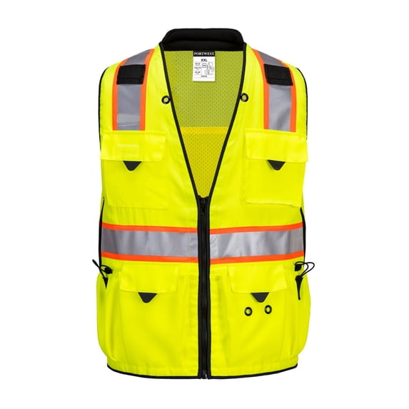 Portwest US376 Expert Pro Surveyor Vest Yellow/Black, Small