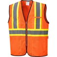 thumbnail image 1 of Portwest US381 Frisco Lightweight Cool Contrast Vest Orange, X-Large, 1 of 2