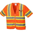 thumbnail image 1 of Portwest US383 Augusta Sleeved Hi-Vis Safety Vest Orange, Medium, 1 of 2