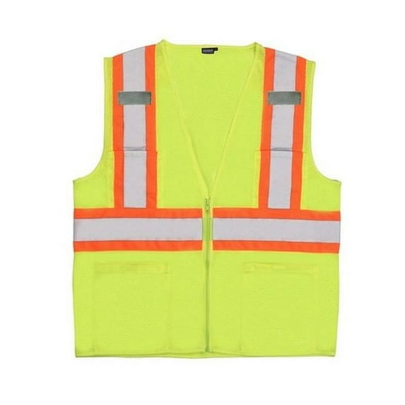 Portwest US383 Augusta Sleeved Hi-Vis Safety Vest Yellow, 3X-Large