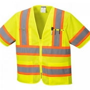 Portwest US383 Augusta Sleeved Hi-Vis Safety Vest Yellow, 7X-Large