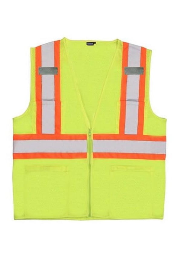US383 Augusta Sleeved Hi-Vis Safety Vest Yellow, Large
