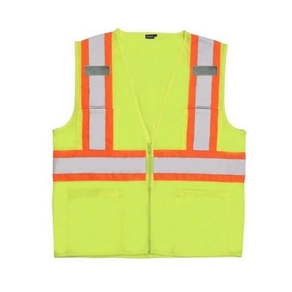 Portwest US383 Augusta Sleeved Hi-Vis Safety Vest Yellow, Large