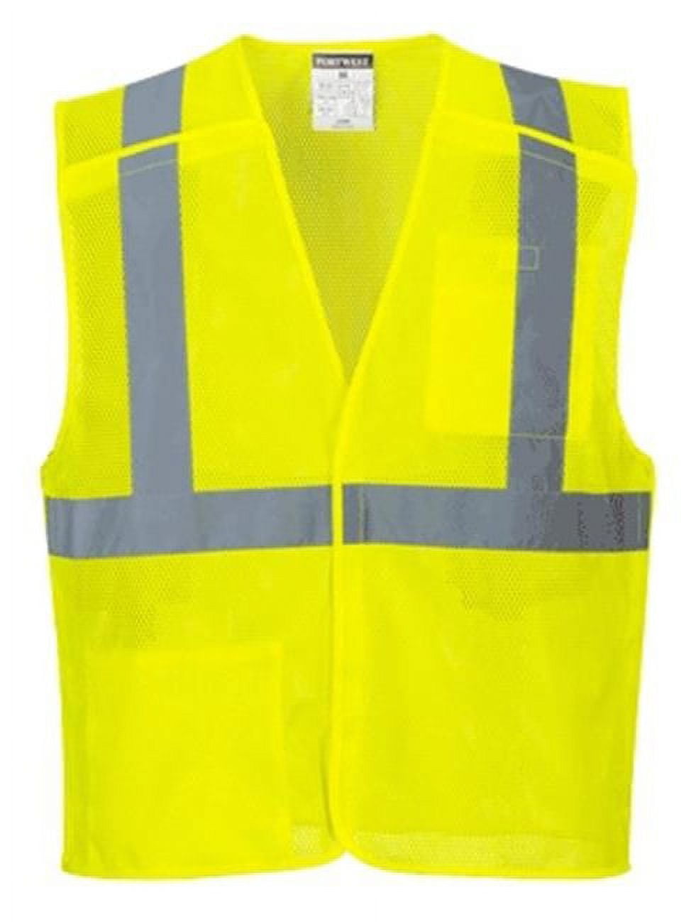 Portwest US384 Economy Mesh Breakaway Safety Vest Yellow, 5X-Large