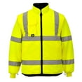 thumbnail image 1 of Portwest US427 Hi Vis Waterproof 7-in-1 Safety Traffic Jacket Yellow, Small, 1 of 8