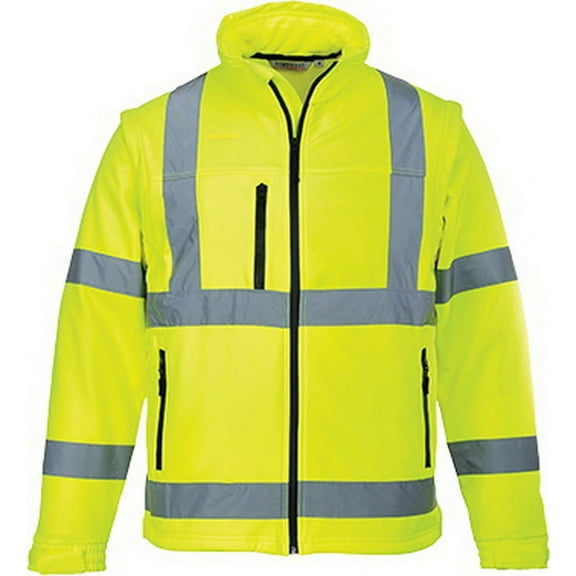Portwest US428 Hi-Vis Softshell Jacket-Yellow-L