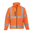 thumbnail image 1 of Portwest US428 Hi-Vis Water Resistant Windproof Softshell Jacket (3L) Orange, 3X-Large, 1 of 2