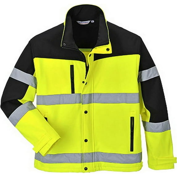 Portwest US429 Two-Tone Lightweight Softshell Jacket (3L) Yellow/Black, 3X-Large