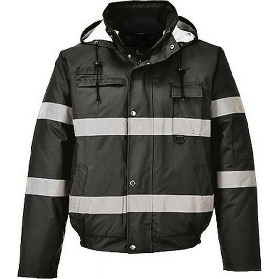 Portwest US434 Iona Lite Bomber Jacket-Black-XXL