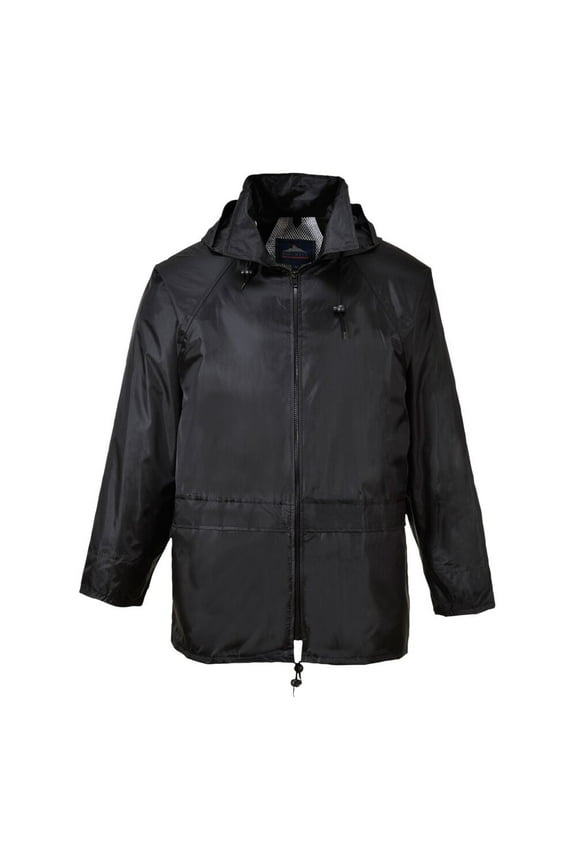 US440 Men's Lightweight Waterproof Classic Rain Jacket Black, 4X-Large