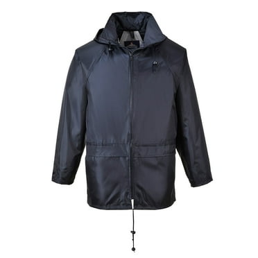 Portwest US440 Men's Lightweight Waterproof Classic Rain Jacket Navy, 6X-Large