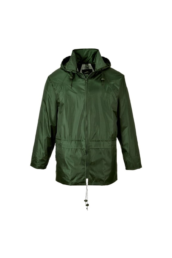 US440 Men's Lightweight Waterproof Classic Rain Jacket Olive Green, 3X-Large