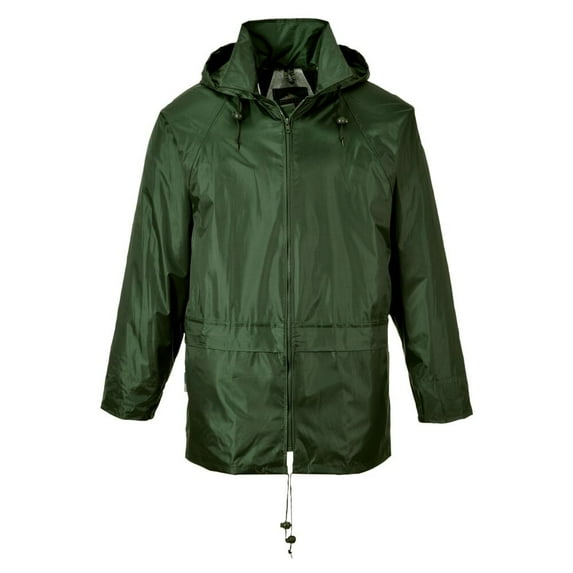 Portwest US440 Men's Lightweight Waterproof Classic Rain Jacket Olive Green, 4X-Large