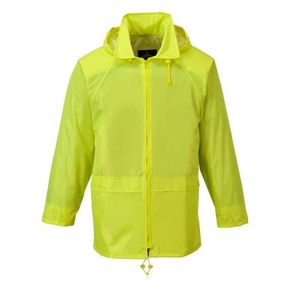 Portwest US440 Men's Lightweight Waterproof Classic Rain Jacket Yellow, 4X-Large