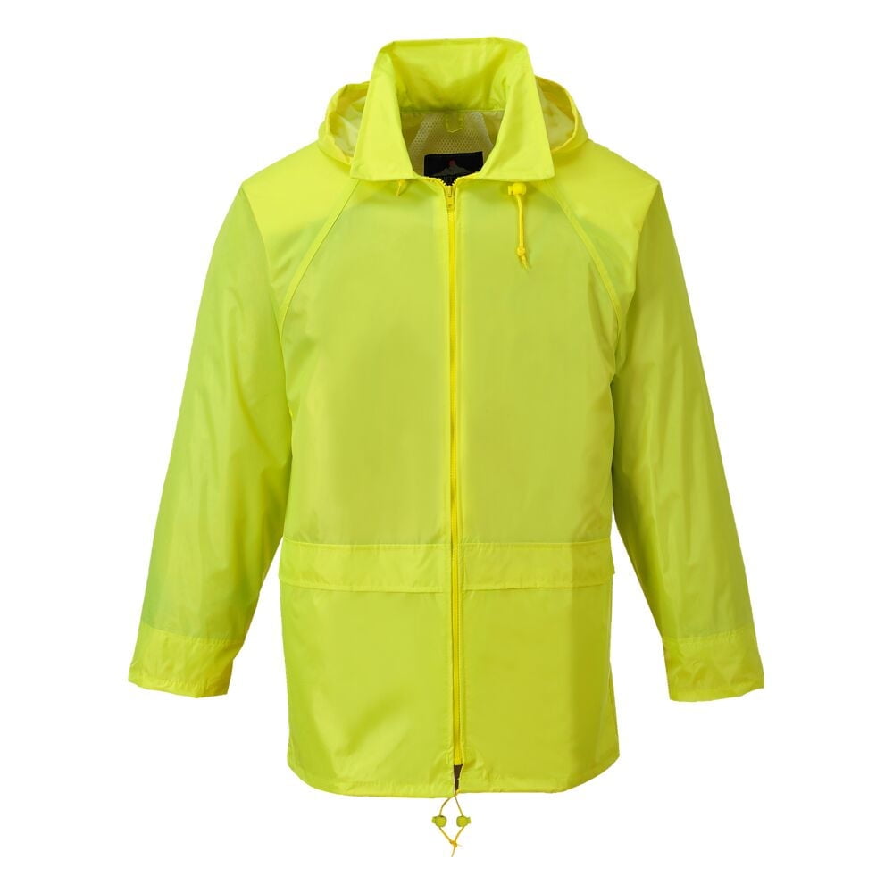 Classic yellow rain jacket mens hotsell
