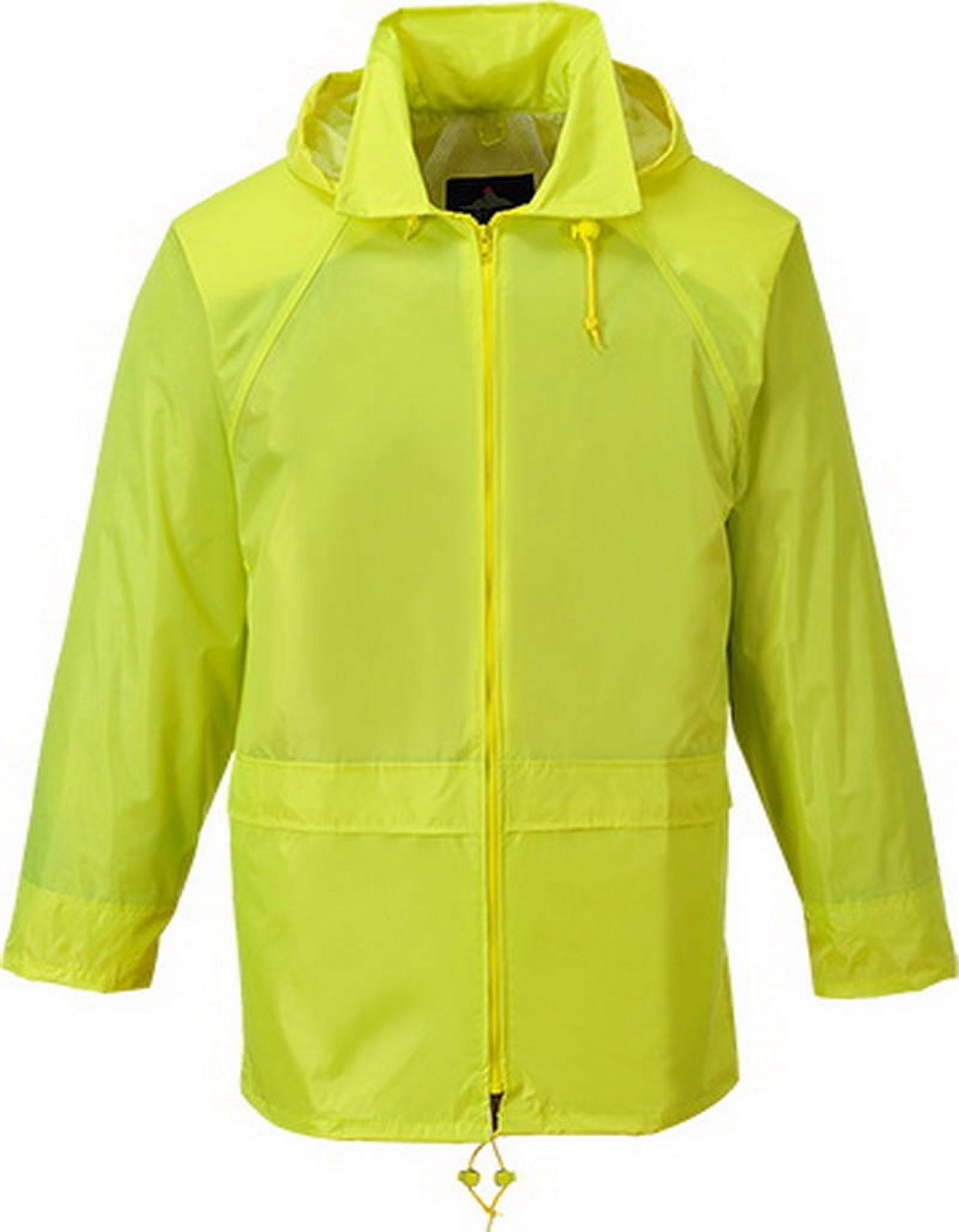 Boss Yellow PVC Coated Rayon Rain Jacket S Walmart