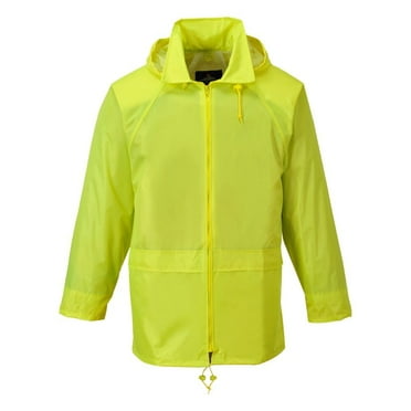 Portwest US440 Men's Lightweight Waterproof Classic Rain Jacket Yellow, Small