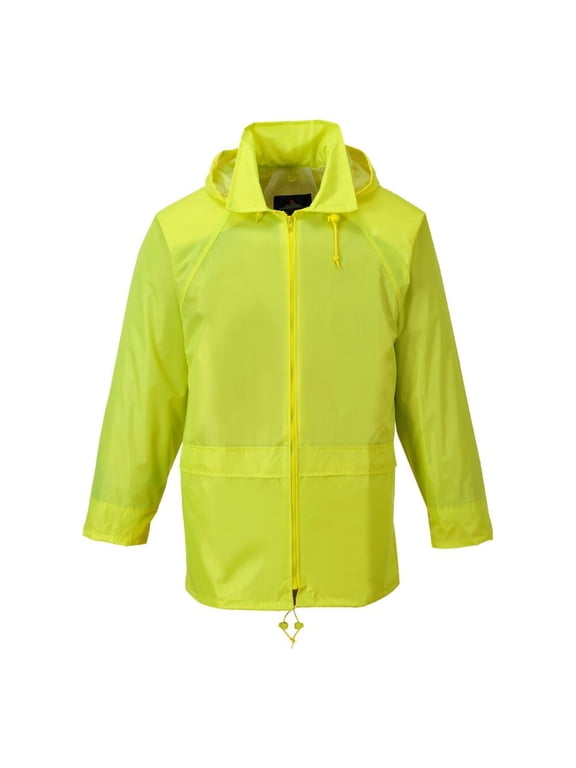 US440 Men's Lightweight Waterproof Classic Rain Jacket Yellow, Small