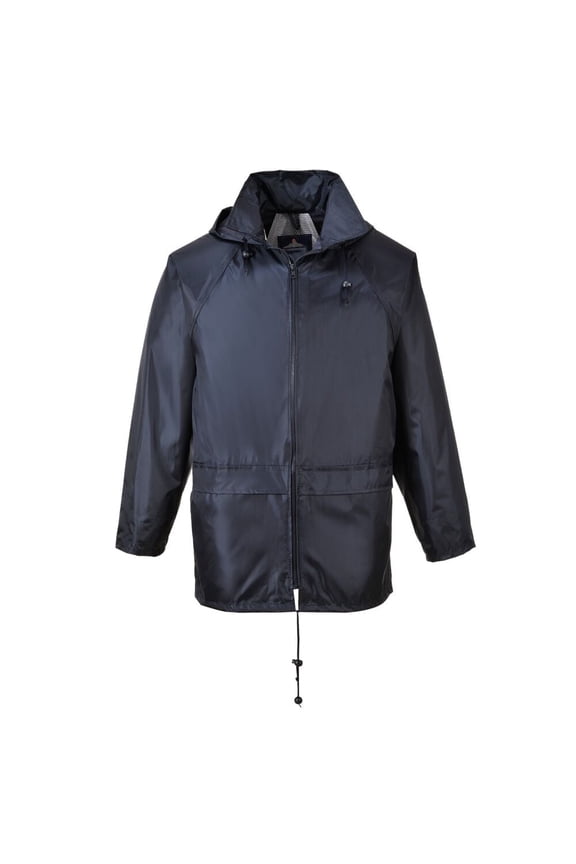 US440 Men's Waterproof Rain Jacket - Lightweight Durable Hooded Weather Protection Navy, 4X-Large