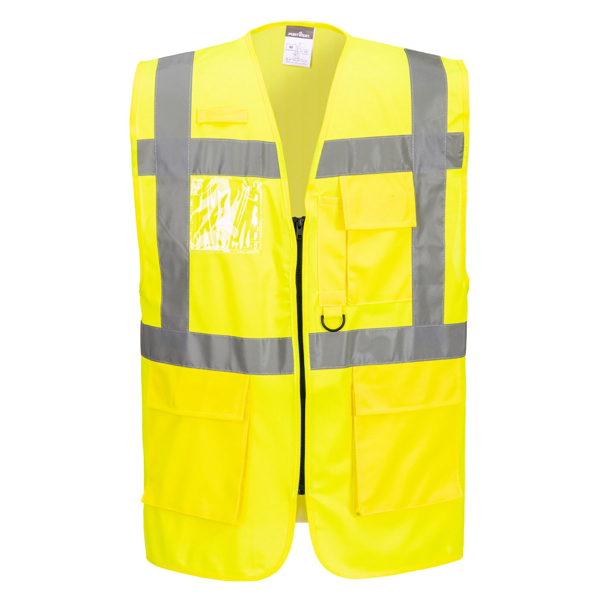 Portwest US476 Berlin Executive Safety Vest Yellow, Small