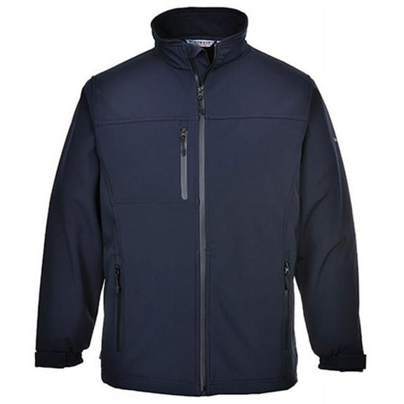 Portwest UTK50 Large 3 Layer Softshell Jacket, Navy - Regular