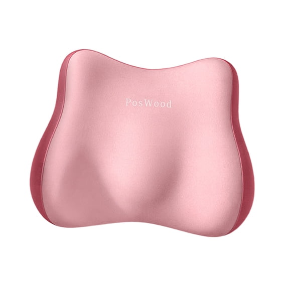 PosWood Cushions, Ergonomic Chair Back Pillow for Gaming Chair, Car, Bed (PINK)