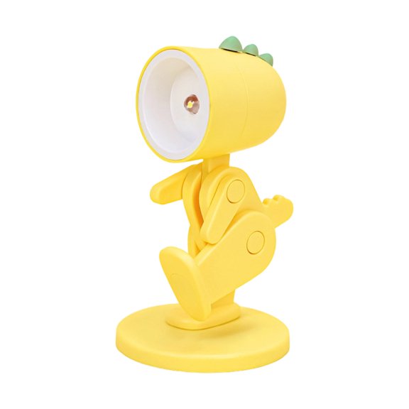 Posable Robot LED Night Light Magnetic Mini Desk Lamp Multi Joint Adjustable Figure Phone Stand Battery Powered Bedside Ambient Decor Light