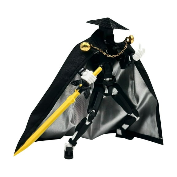 Posable Titan Robot Doll – Fully Assembled Swordmaster Figurine – Desktop Collectible & Interactive Action Doll