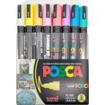 Posca Medium Point 8Color Soft Colors Paint Marker Set
