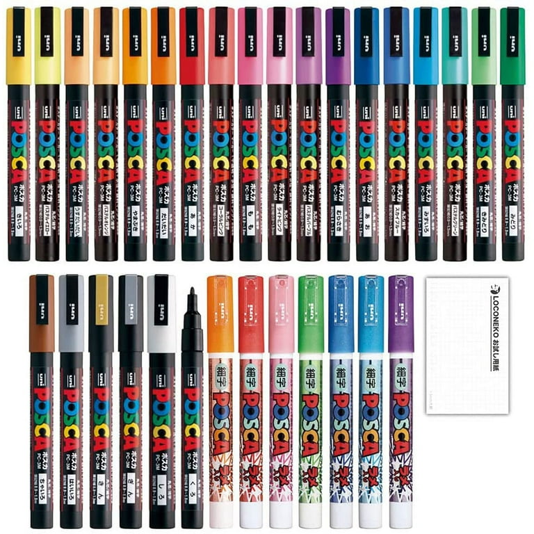 Uni Posca Poster Paint Markers, Paint Marker Pen Set