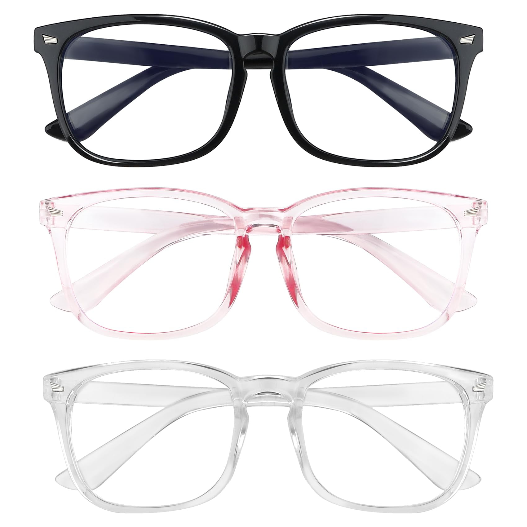Fausse Lunette De Vue Femme Ronde Paires Lunettes Anti-Lumière