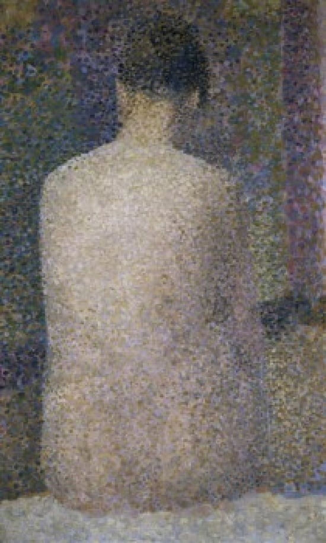 Pose From The Back Georges Pierre Seurat (1859-1891French) Musee dOrsay Paris Canvas Art - Georges Pierre Seurat (24 x 36)