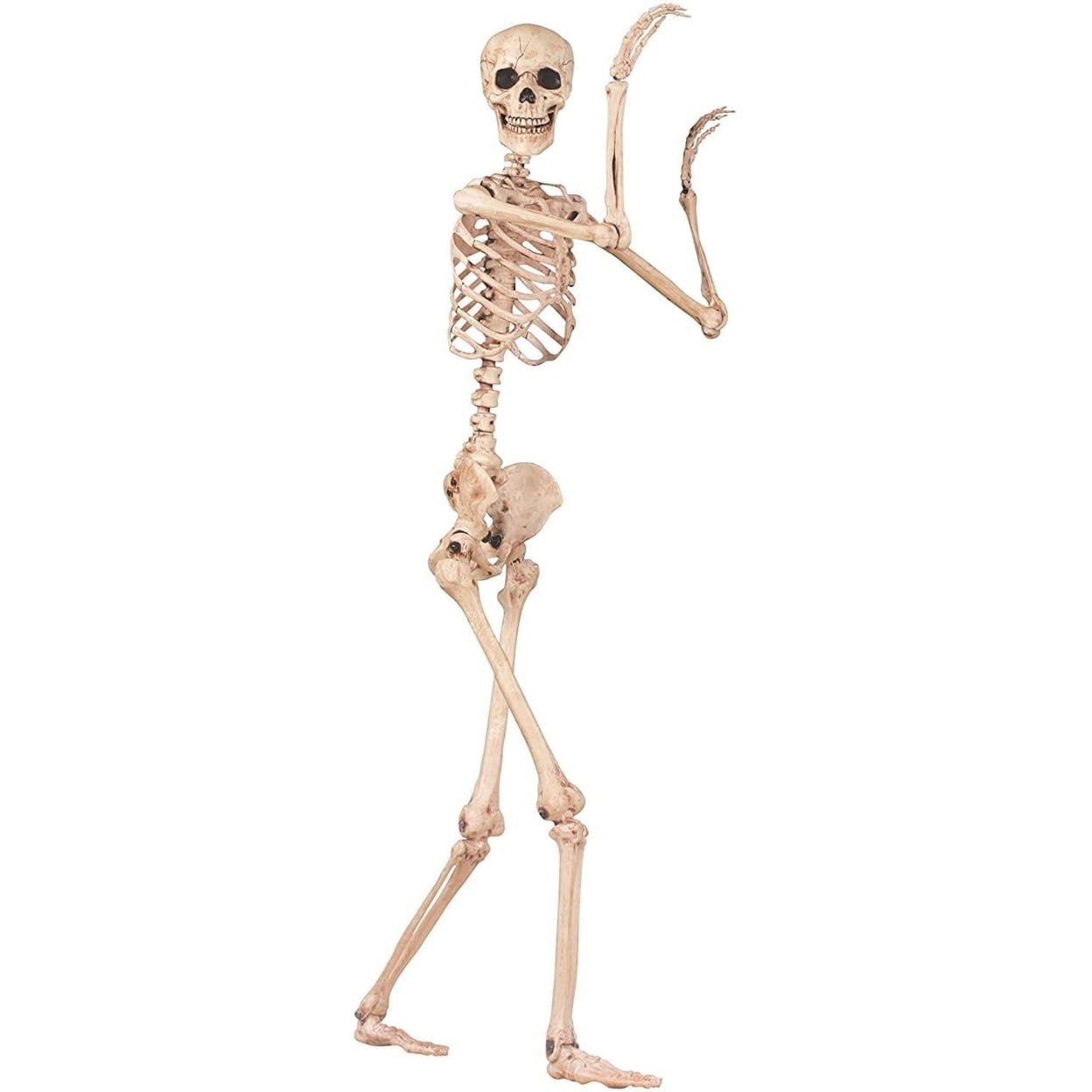 PoseNStay Skeleton 5' Crazy Bonez Scary Halloween Decoration Seasons