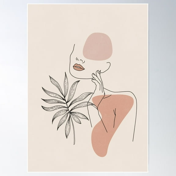 Pose Poster Wall Art, Modern Wall Decor For Living Room Bedroom, 8x12 UNFRAMED