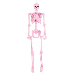 Poseable Crazy Bones Skeleton in Pink Decoration