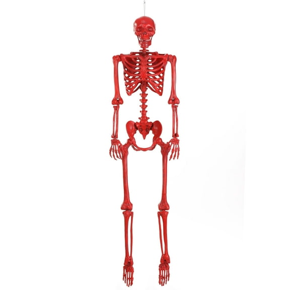 Poseable Crazy Bones Skeleton in Red Decoration