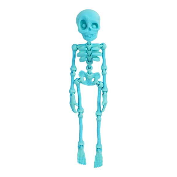 Poseable Skeleton Figurine Halloween Decoration for Kitchen Refrigerator Locker Cabinet Classroom Whiteboard