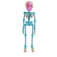 thumbnail image 1 of Poseable Skeleton Fridge Magnet, 3D Printed Articulated Skeleton, Mini Skull Fridge Magnets with Movable Joints, Interesting Human Skull Magnetic Decorations, for Refrigerator Locker, 1 of 9