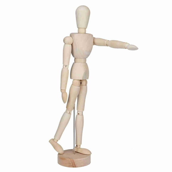 Poseable Wooden Artist Manikin, Articulated Body For Painting, Photography  Desktop Display, 13"