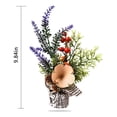 thumbnail image 1 of Poseca  1PC Mini Christmas Tree Tabletop Artificial Pine Trees Xmas Trees with Red Berry Pine Cone Wood Base Tree for Table Desk Tops Christmas Home Party Decoration Holiday Decor, 1 of 3