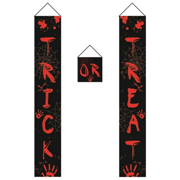 Poseca Halloween Decorations Outdoor,Trick or Treat & It's October Witches Halloween Signs for Front Door or Indoor Home Decor Porch Decorations Halloween Welcome Signs