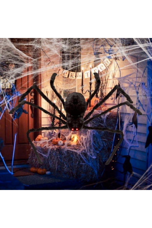 Multi Sizes Halloween Spider Decoration, 1 Pc Realistic Hairy Spiders Scary Spider Props For Indoor Outdoor Yard Creepy Decor
