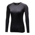 thumbnail image 1 of Poseca Women Long Sleeve Velvet Compression Quick Dry Sports Running Athletic T-shirts Tops, 1 of 2