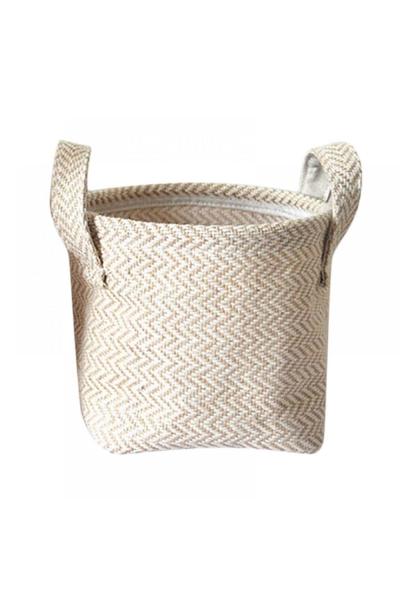 Woven Cotton Rope Plant Basket Home Basket Organizer for 10" Flower Pot Floor Indoor Planters