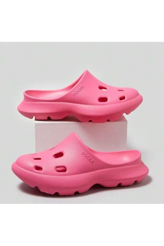 Posee Scrub Clogs Poopoo Slippers For Girls Garden Shoes Quick Drying Sandals