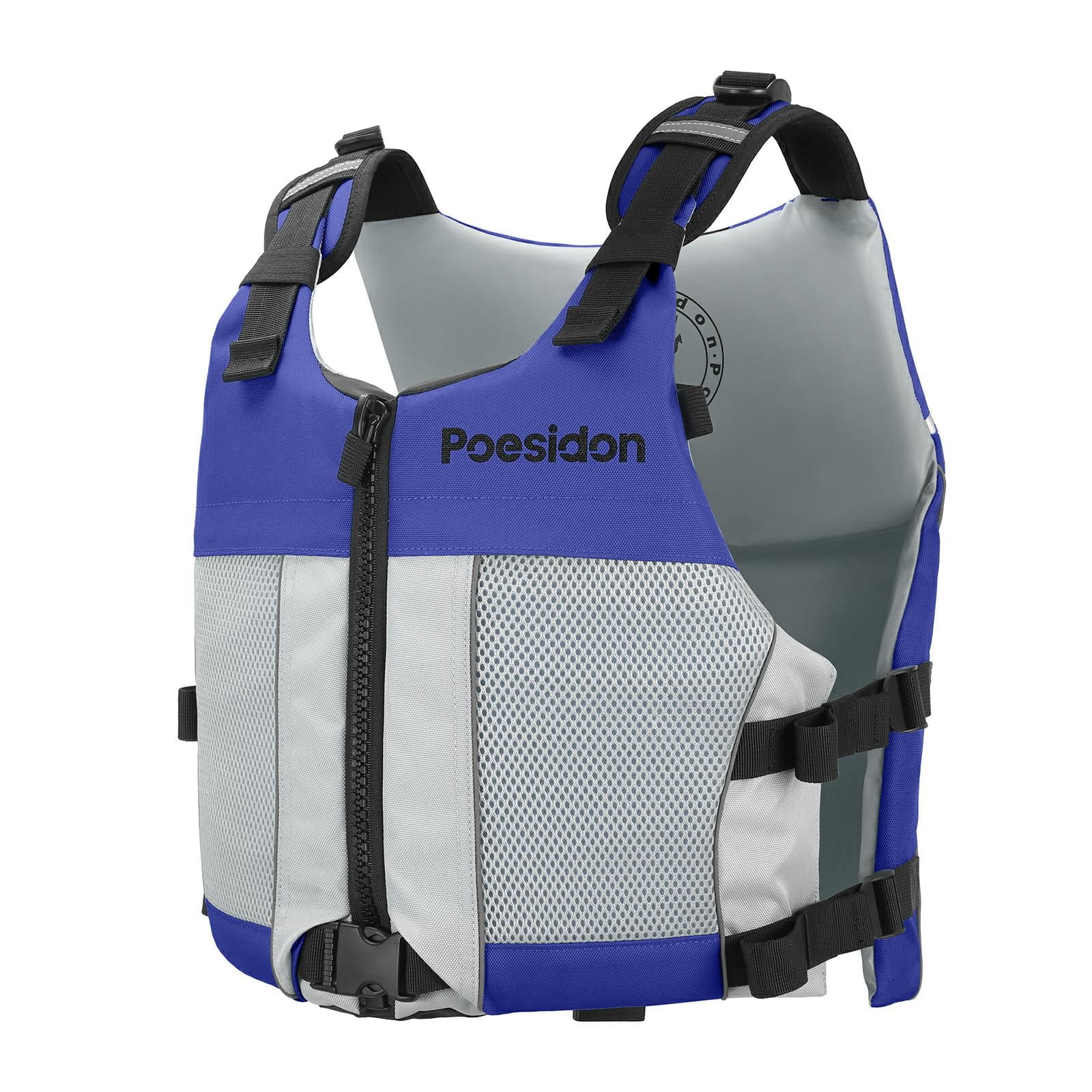 Poseidon Adjustable Water Safety Life Jacket - Classic Unisex Design with Front/Rear Storage Compartments for Multiple Water Activities