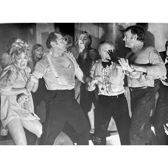 Poseidon Adventure Scene of People Arguing Excerpt from Film Black and White Photo Print (8 x 10)