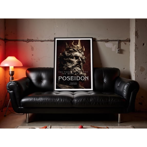 Poseidon Art Print Ancient Greek God Poster , Poster Print Only ...