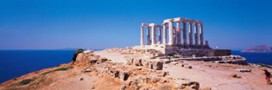 Poseidon Cape Sounion Greece Canvas Art - Panoramic Images (36 x 12)